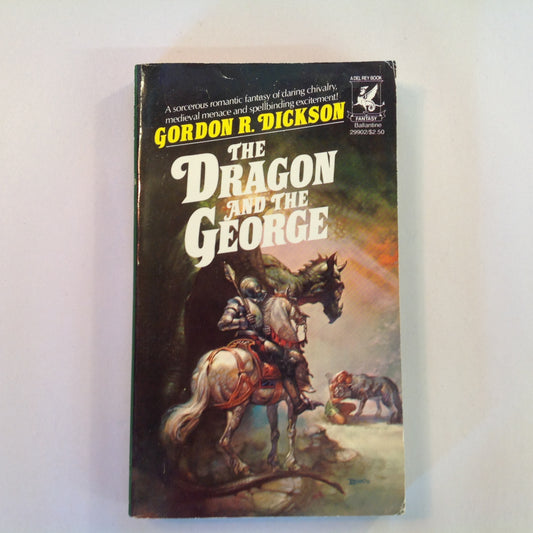 Vintage 1981 Mass Market Paperback The Dragon and the George Gordon R. Dickson Vallejo Cover