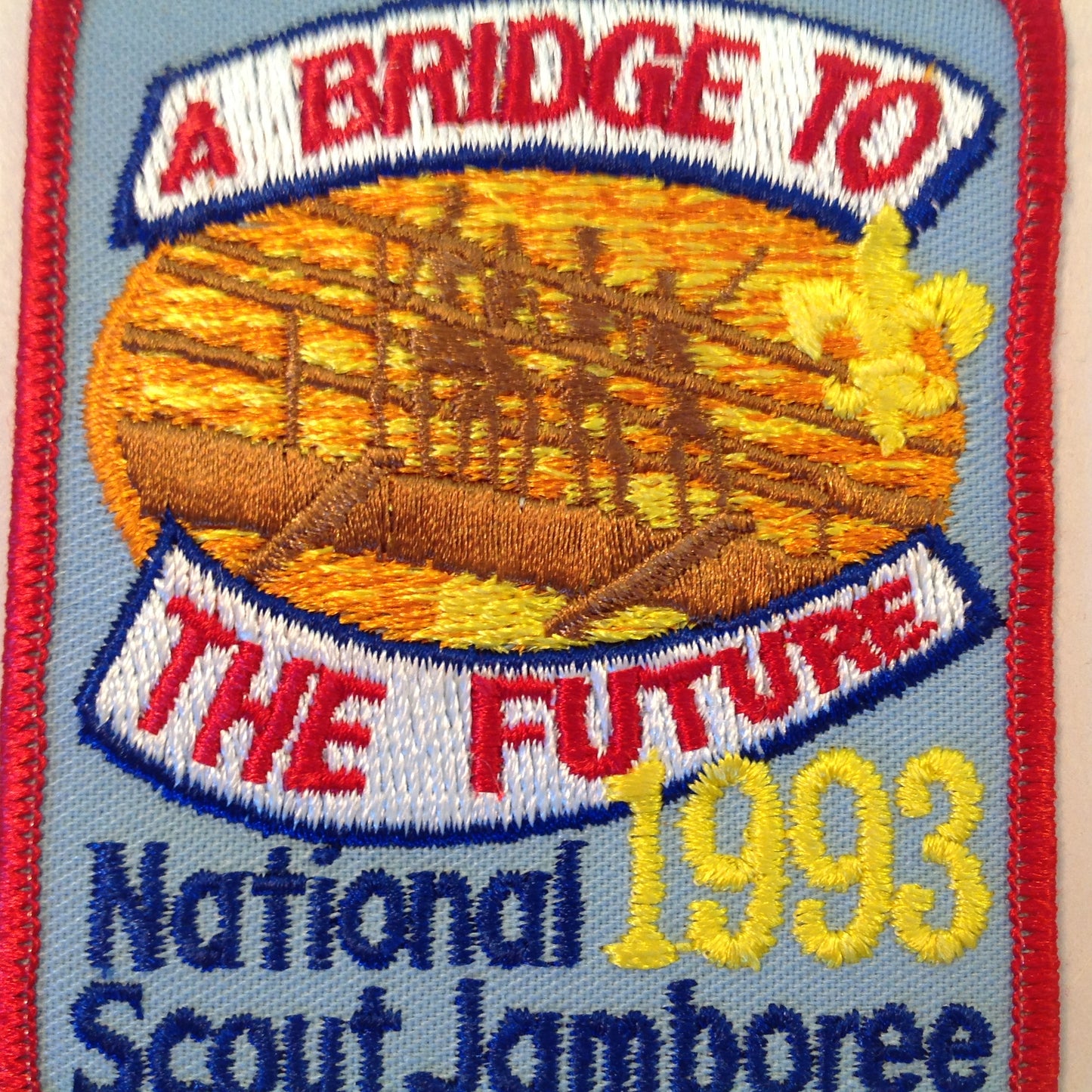 Vintage BSA Boy Scouts of America Patch 1993 National Jamboree A Bridge to the Future