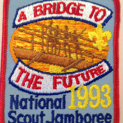 Vintage BSA Boy Scouts of America Patch 1993 National Jamboree A Bridge to the Future