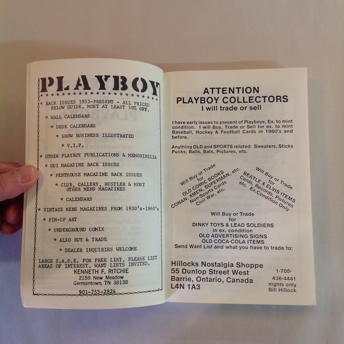 Vintage 1984 Trade Paperback The Playboy Collectors Guide & Price List Sixth Edition Jack Bramble