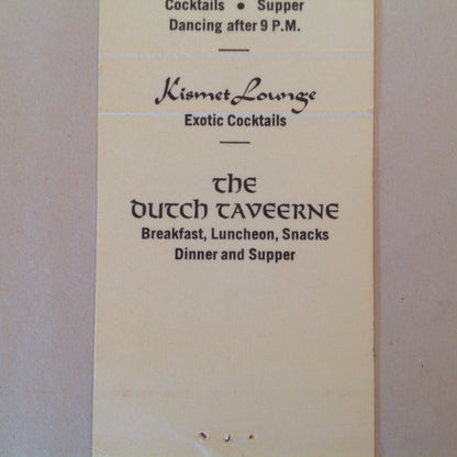 Vintage Matchbook Cover Old Bourbon Steak House Restaurant New York Hilton NYC