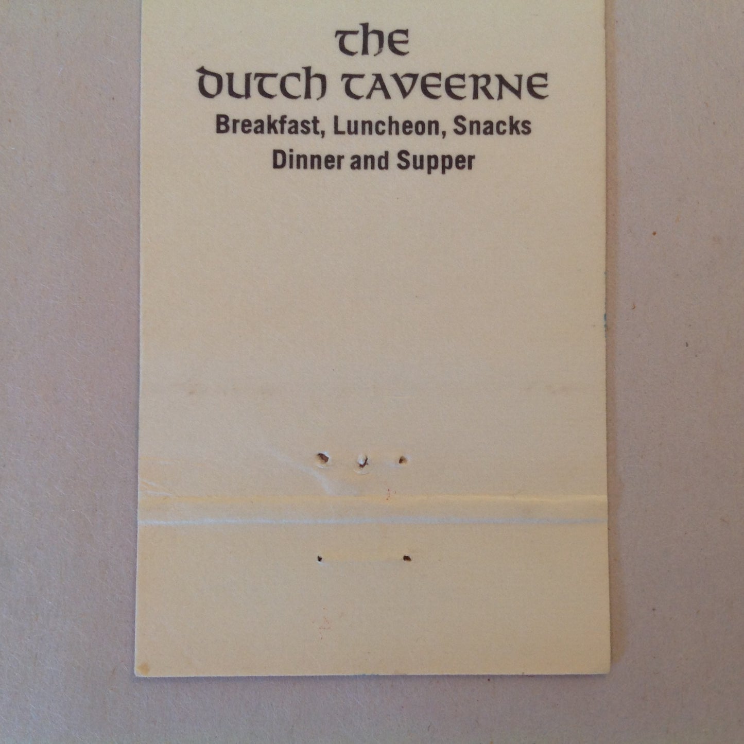 Vintage Matchbook Cover Old Bourbon Steak House Restaurant New York Hilton NYC