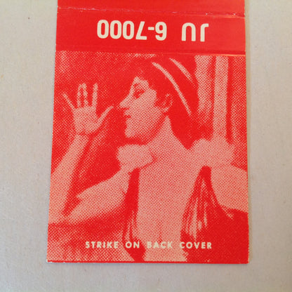 Vintage Matchbook Cover Old Bourbon Steak House Restaurant New York Hilton NYC