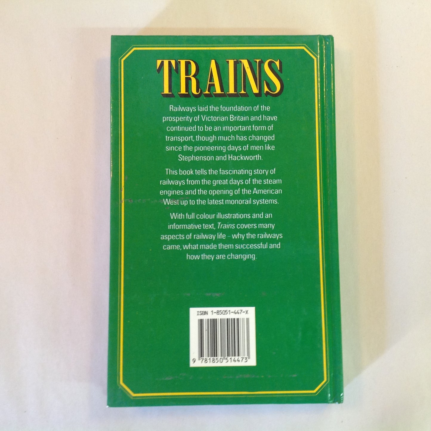 Vintage 1989 Hardcover Trains John R. Day