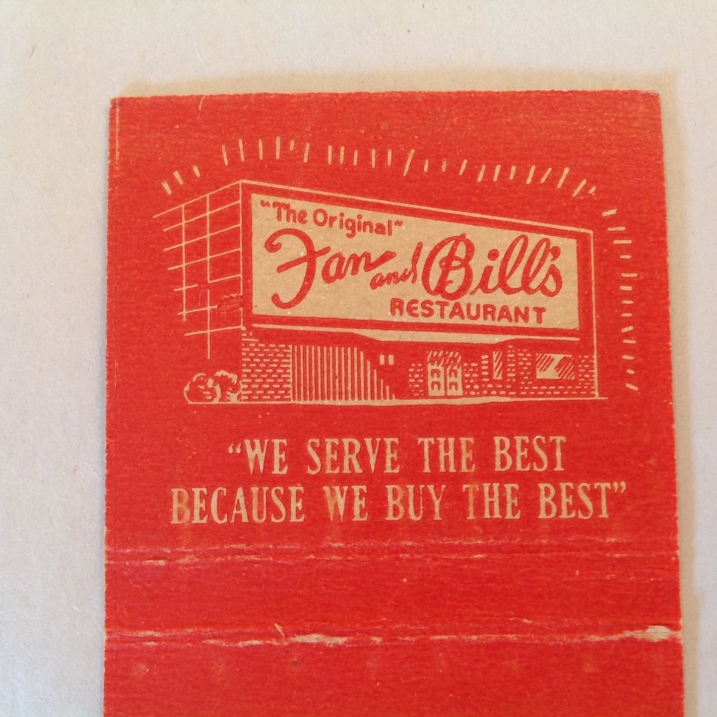 Vintage Matchbook Cover Dan and Bill's Original Famous Plank Steak House Miami Beach