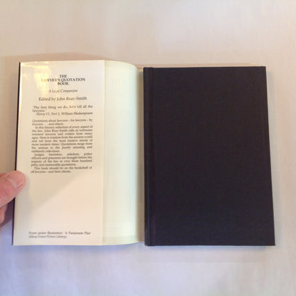 Vintage 1991 Hardcover Gift Book The Lawyer's Quotation Book: A Legal Companion John Reay-Smith