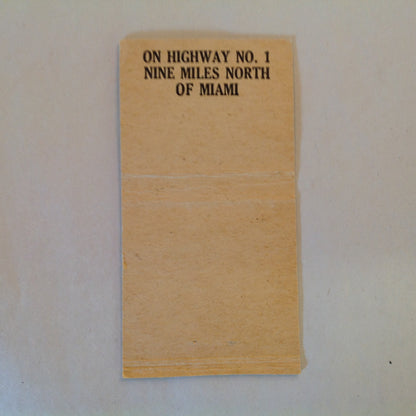 Vintage Matchbook Cover The Hofbrau Haus Inc Authentic German Cuisine Hallandale FL