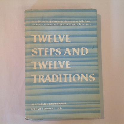 Vintage 1983 Hardcover Twelve Steps and Twelve Traditions Alcoholics Anonymous World Services