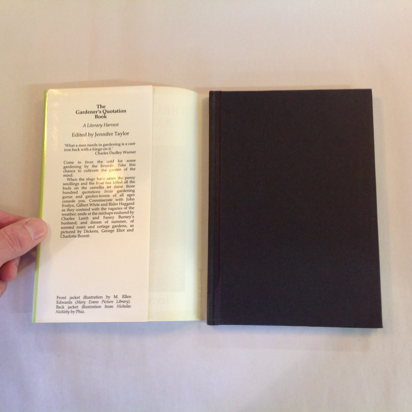 Vintage 1993 Hardcover Gift Book The Gardener's Quotation Book: A Literary Harvest