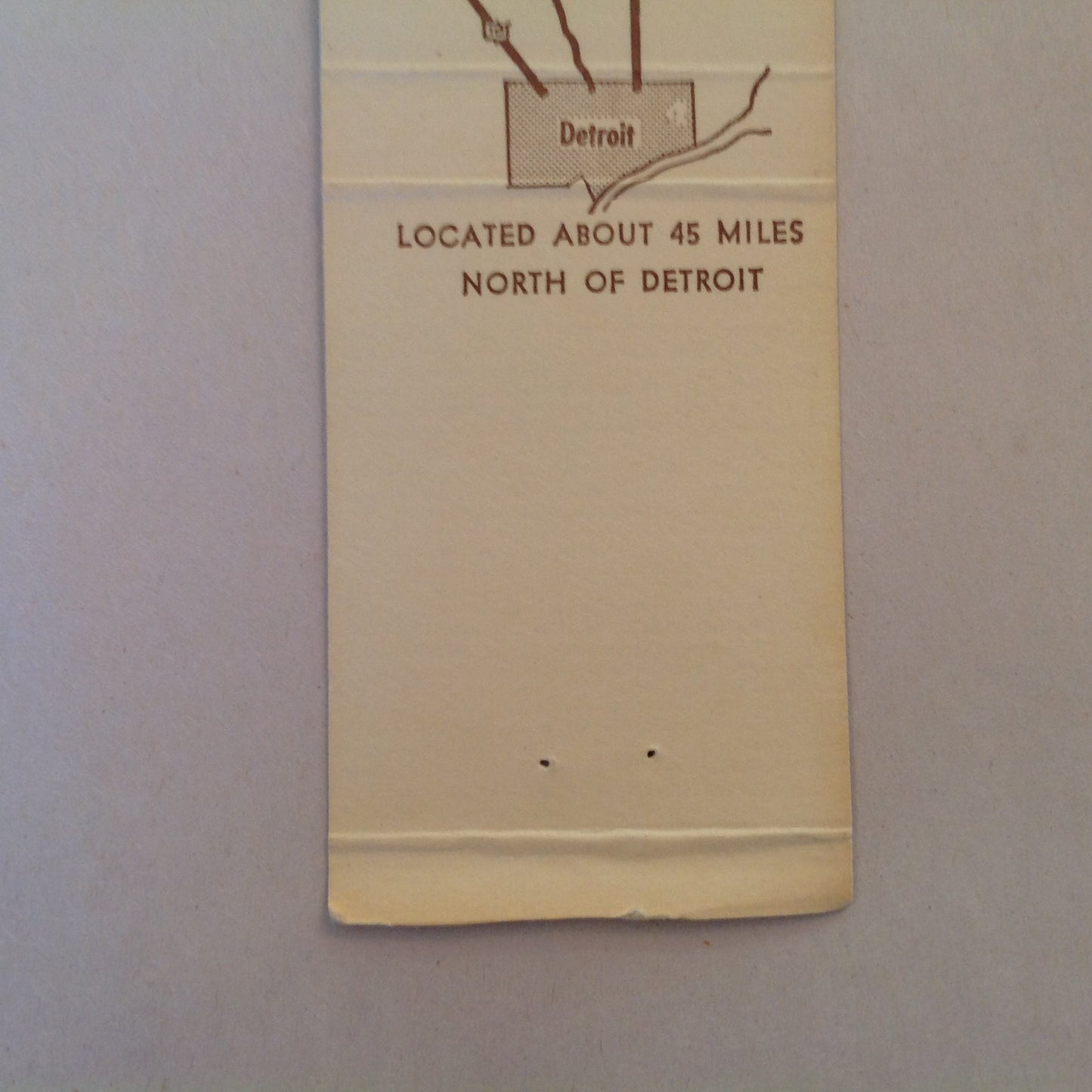 Vintage Matchbook Cover The Chuck Wagon Restaurant Dryden Michigan Round Up Style MI