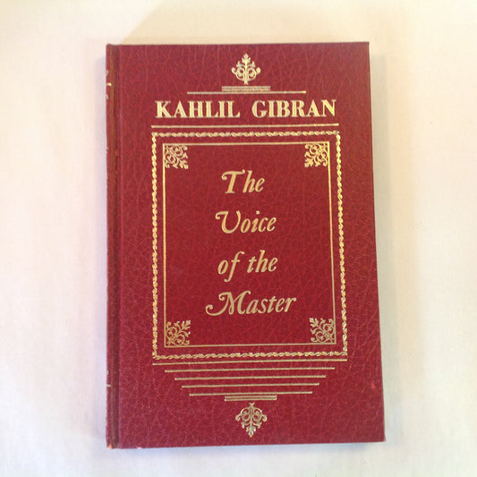 Vintage 1958 Hardcover The Voice of the Master Kahlil Gibran Citadel Press