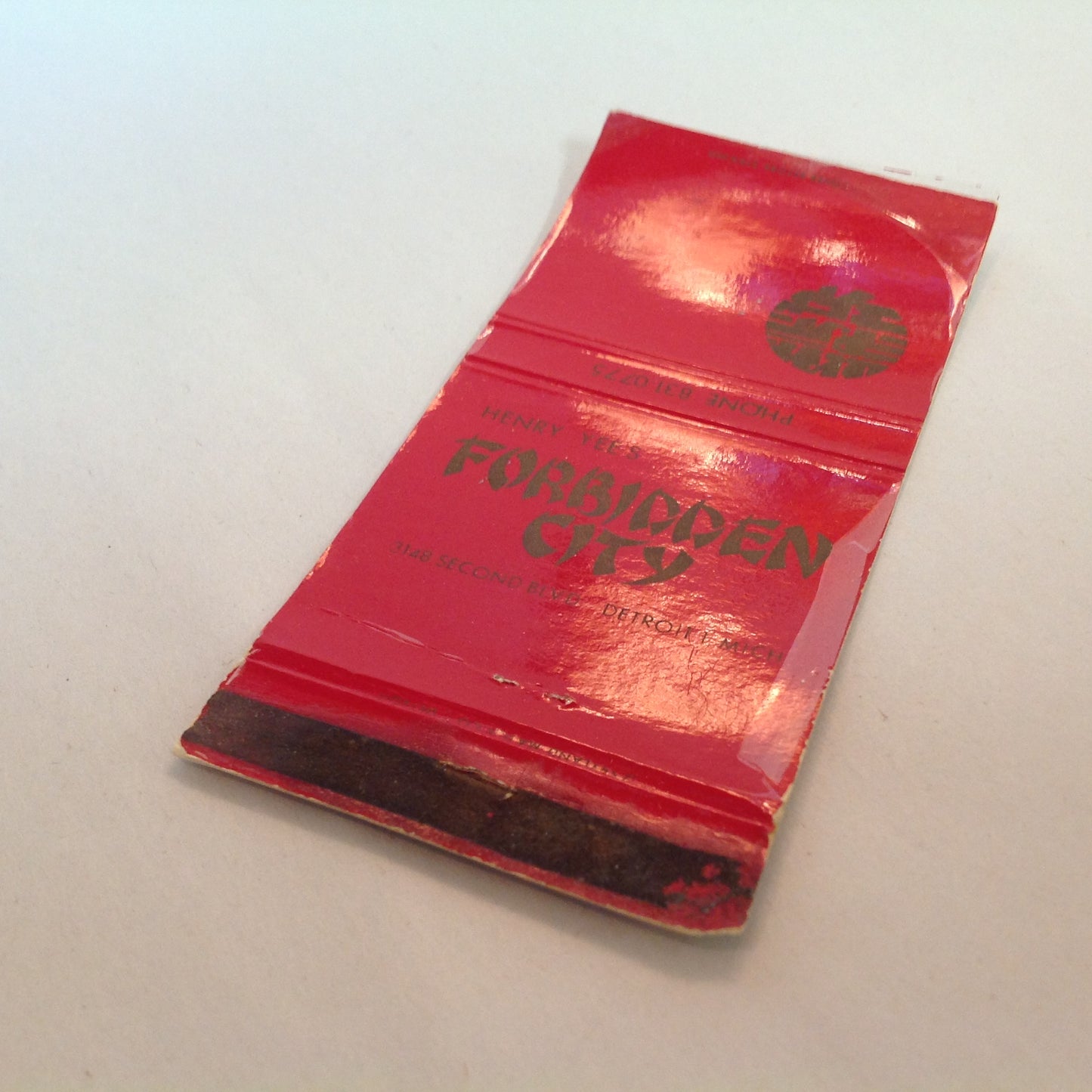 Vintage Matchbook Cover Henry Yee's Forbidden City Pagoda Kubla Kahn Dynasty Temple