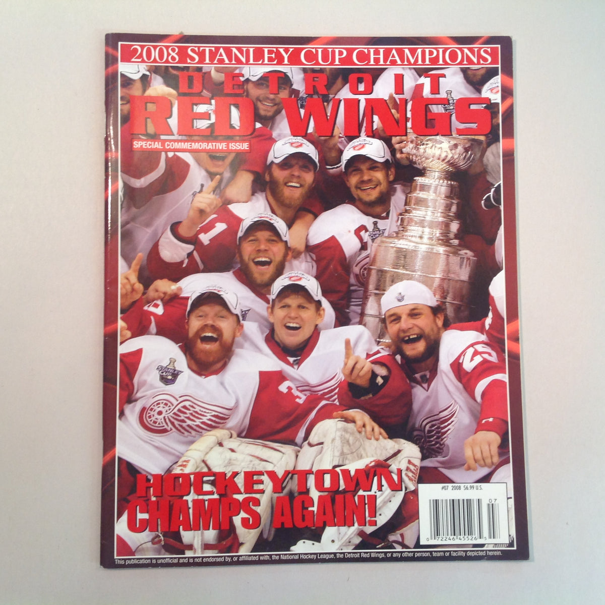 Vintage Detroit Red Wings 2008 Stanley Cup Champions Special Commemorative Issue