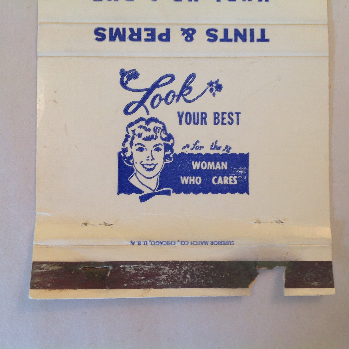 Vintage Matchbook Cover Kurl Up & Dye Beauty Salons E Lansing Prudenville Michigan