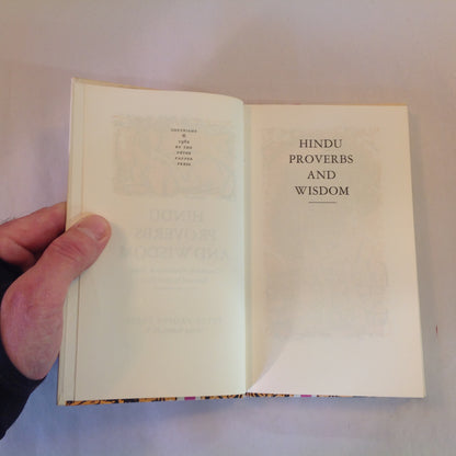 Vintage 1962 Hardcover Gift Book Hindu Proverbs Narenda Sethi Peter Pauper Press