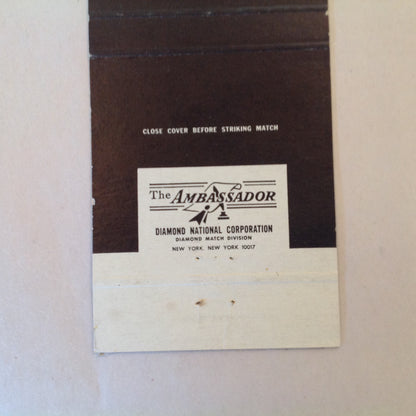 Vintage Matchbook Cover Gaslight Club Rue de Colisee Paris France Landmark Bar
