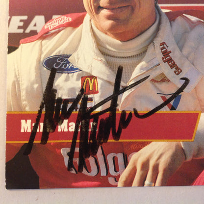 Vtg 1991 Pro Set Racing Signed Card Mark Martin Ford Driver NASCAR Autographed