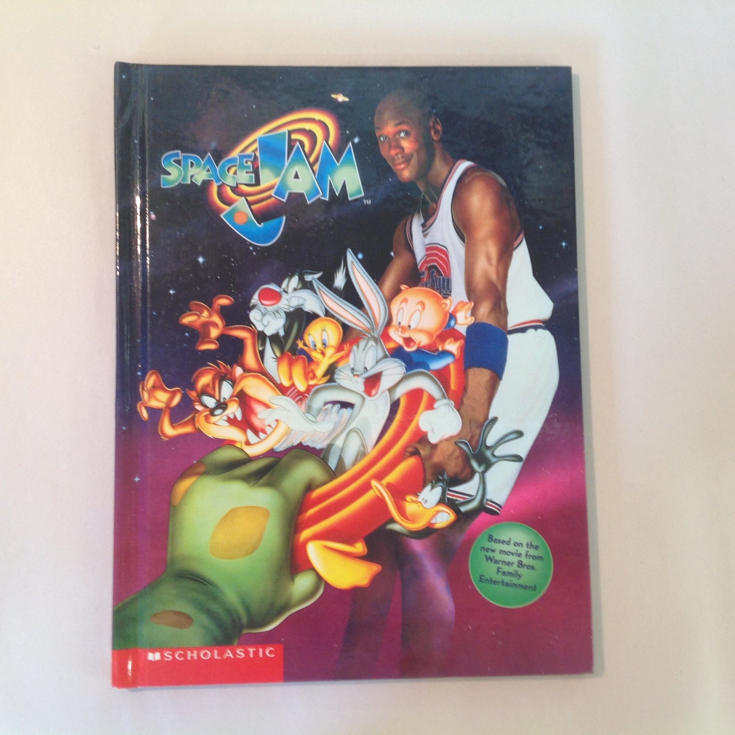 Vintage 1996 Hardcover Picture Book Space Jam Warner Bros Scholastic First Edition
