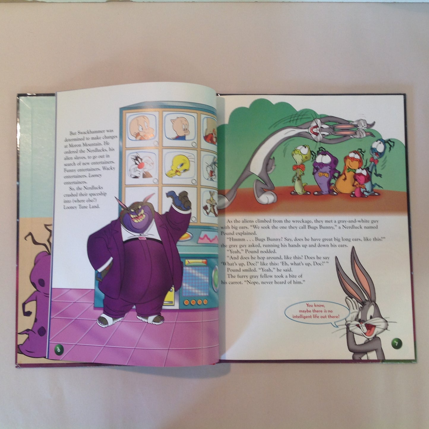 Vintage 1996 Hardcover Picture Book Space Jam Warner Bros Scholastic First Edition