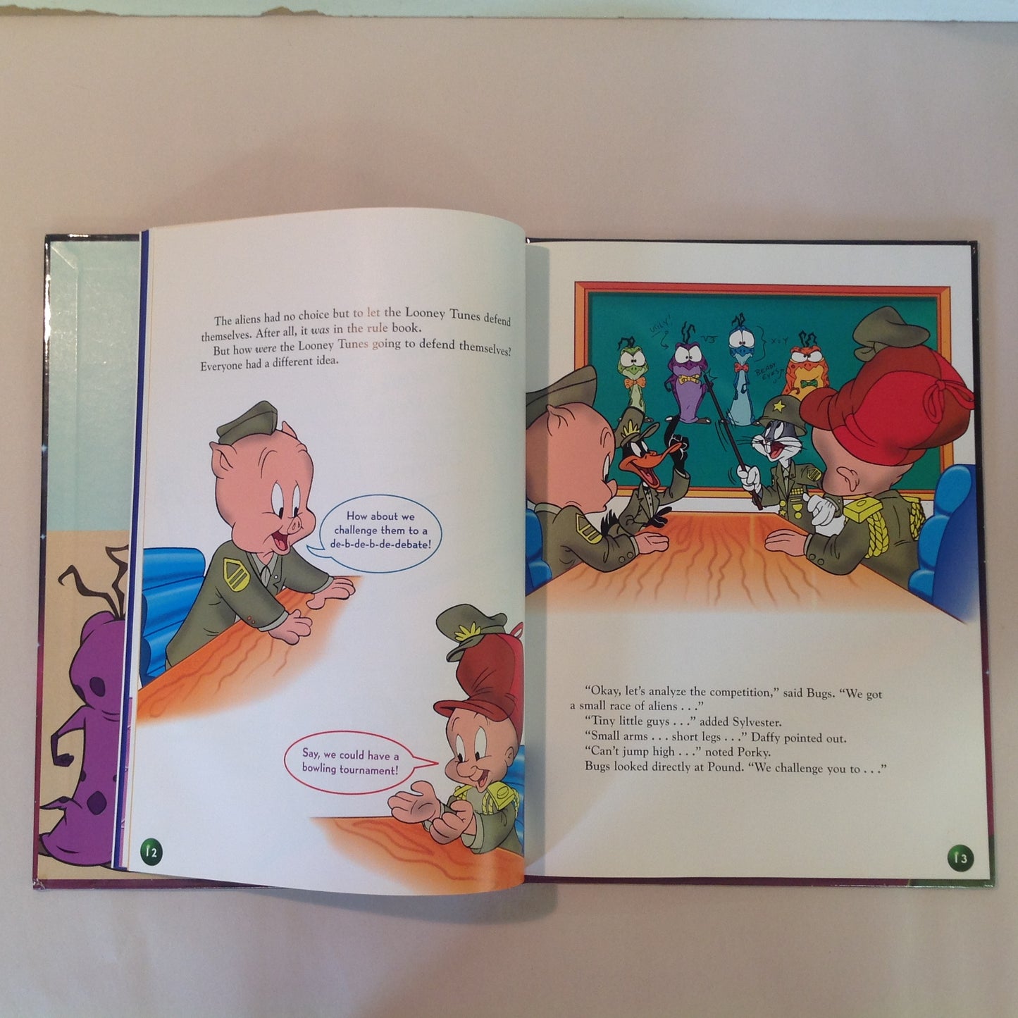 Vintage 1996 Hardcover Picture Book Space Jam Warner Bros Scholastic First Edition