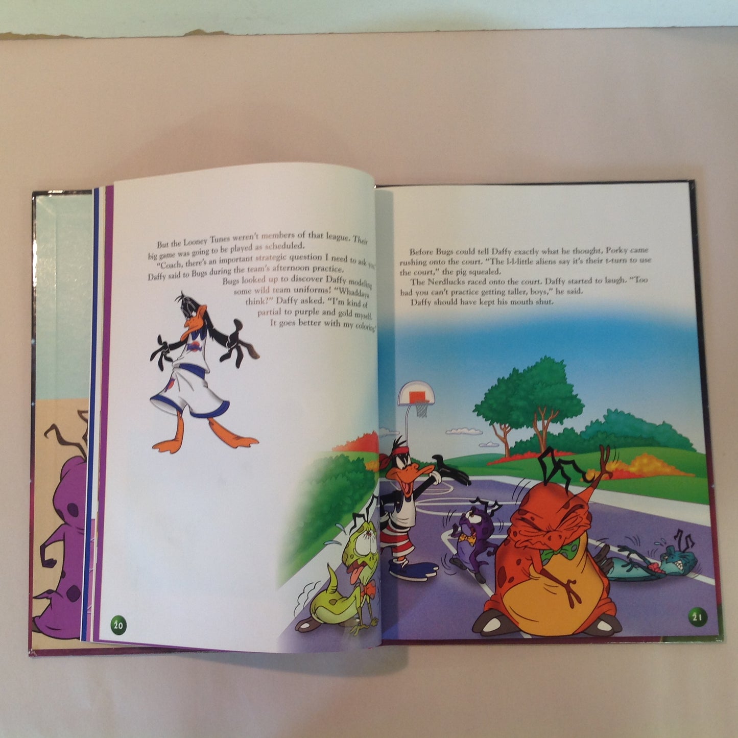 Vintage 1996 Hardcover Picture Book Space Jam Warner Bros Scholastic First Edition