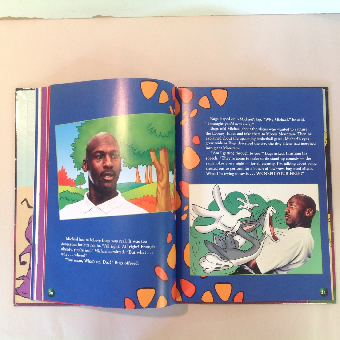 Vintage 1996 Hardcover Picture Book Space Jam Warner Bros Scholastic First Edition
