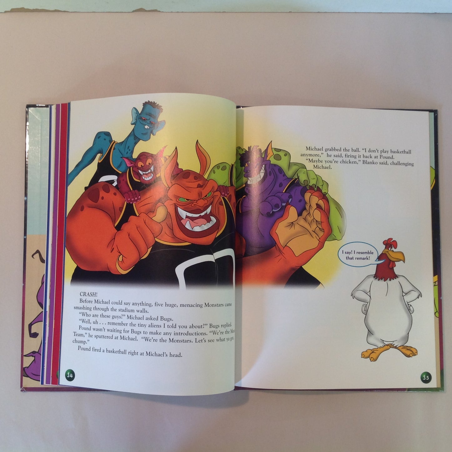 Vintage 1996 Hardcover Picture Book Space Jam Warner Bros Scholastic First Edition