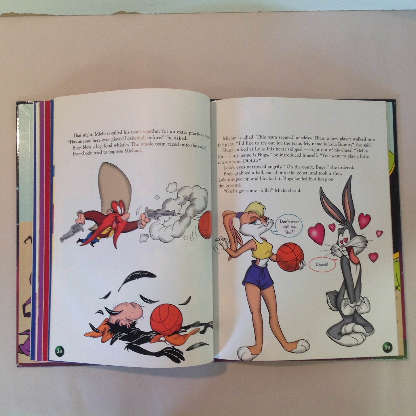 Vintage 1996 Hardcover Picture Book Space Jam Warner Bros Scholastic First Edition