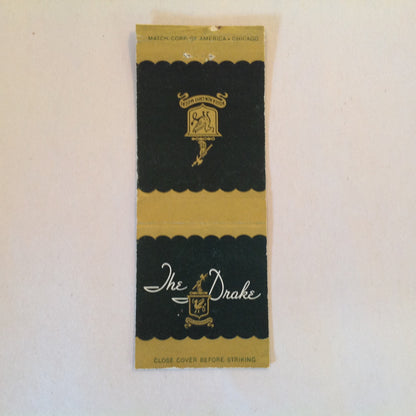 Vintage Matchbook Cover The Drake Hotel Chicago Aquila A Non Capit Muscas IL