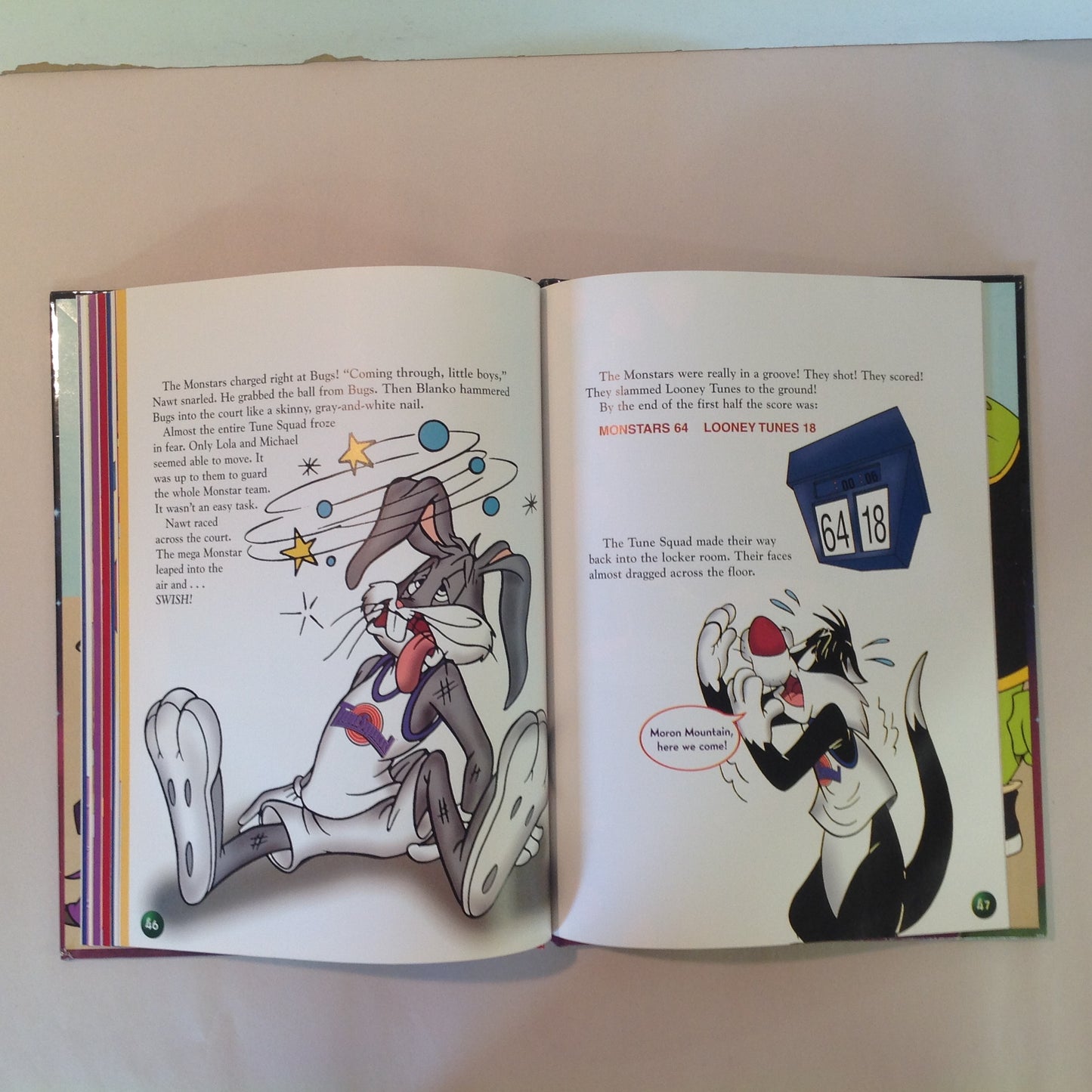 Vintage 1996 Hardcover Picture Book Space Jam Warner Bros Scholastic First Edition