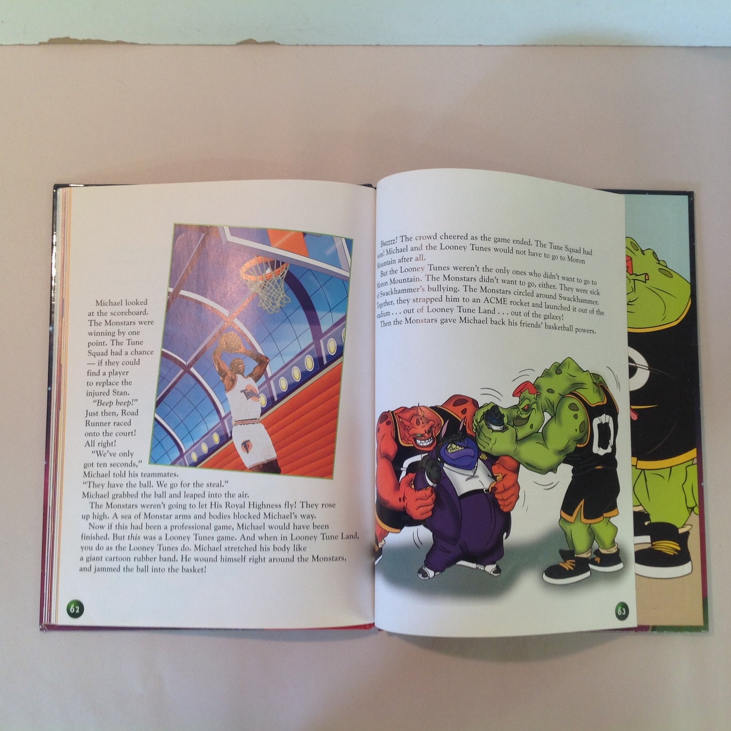 Vintage 1996 Hardcover Picture Book Space Jam Warner Bros Scholastic First Edition