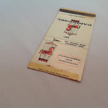 Vintage Matchbook Cover Carrousel Inn Cincinnati Ohio Cantina La Ronde Cocktails