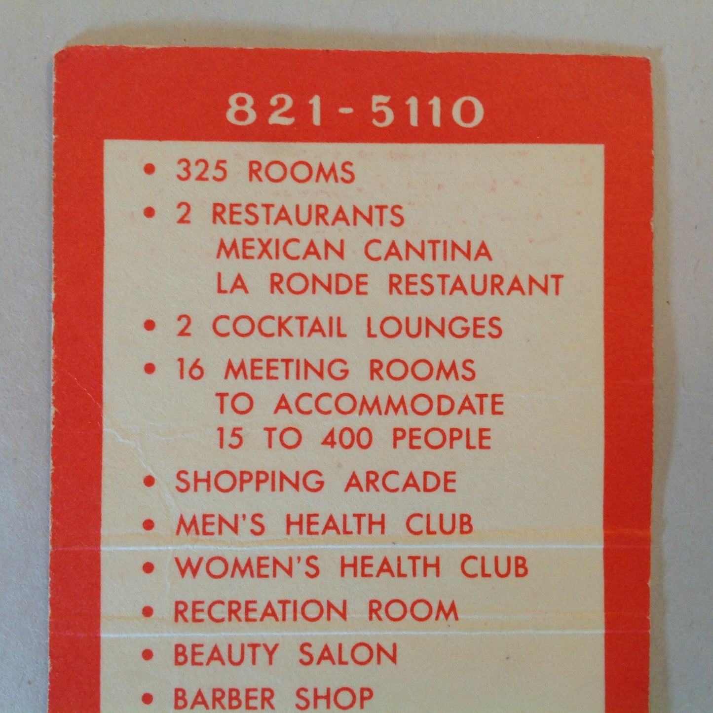 Vintage Matchbook Cover Carrousel Inn Cincinnati Ohio Cantina La Ronde Cocktails