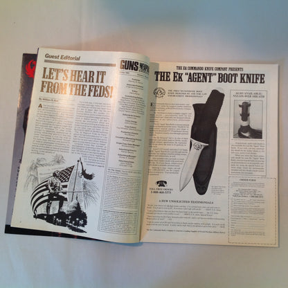 Vintage Winter 1991 Guns & Weapons For Law Enforcement Magazine New Taurus 92AF DAO 9mm Undercover Carry Gun Tests