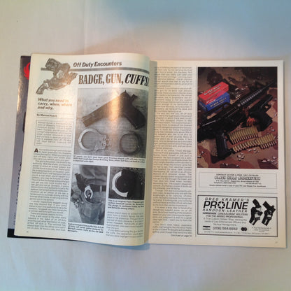 Vintage Winter 1991 Guns & Weapons For Law Enforcement Magazine New Taurus 92AF DAO 9mm Undercover Carry Gun Tests