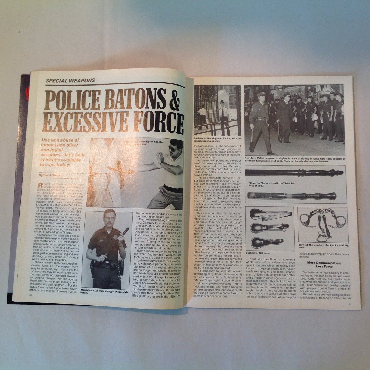 Vintage Winter 1991 Guns & Weapons For Law Enforcement Magazine New Taurus 92AF DAO 9mm Undercover Carry Gun Tests