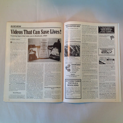 Vintage Winter 1991 Guns & Weapons For Law Enforcement Magazine New Taurus 92AF DAO 9mm Undercover Carry Gun Tests