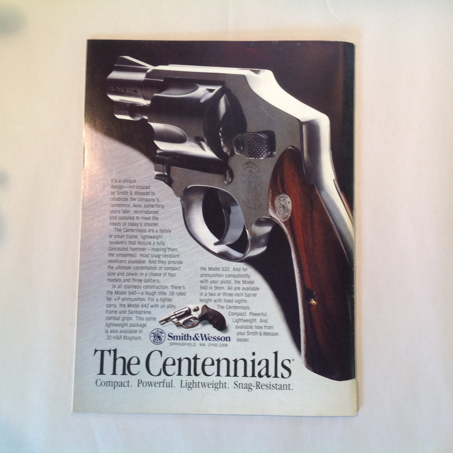 Vintage Winter 1991 Guns & Weapons For Law Enforcement Magazine New Taurus 92AF DAO 9mm Undercover Carry Gun Tests