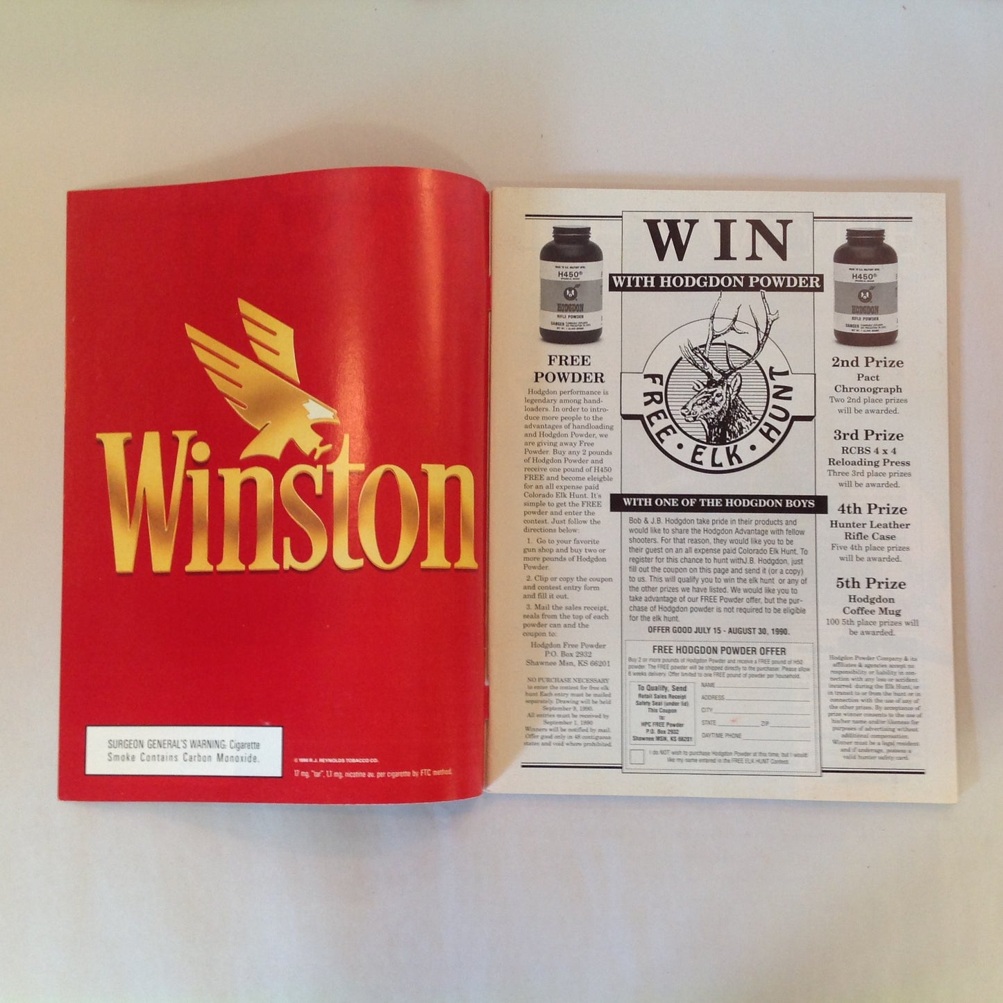 Vintage Aug 1990 Guns & Ammo Handgun-Rifle Combos .44 Special Budget Bolt-Action Buck-Busters