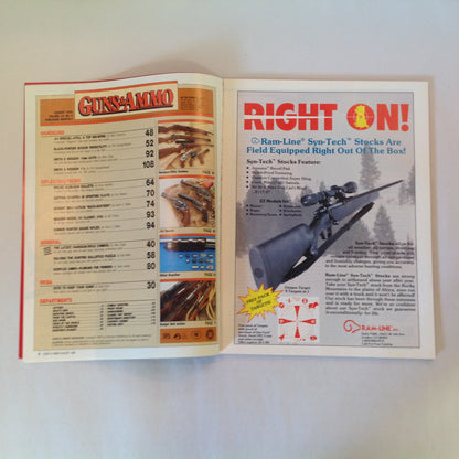 Vintage Aug 1990 Guns & Ammo Handgun-Rifle Combos .44 Special Budget Bolt-Action Buck-Busters