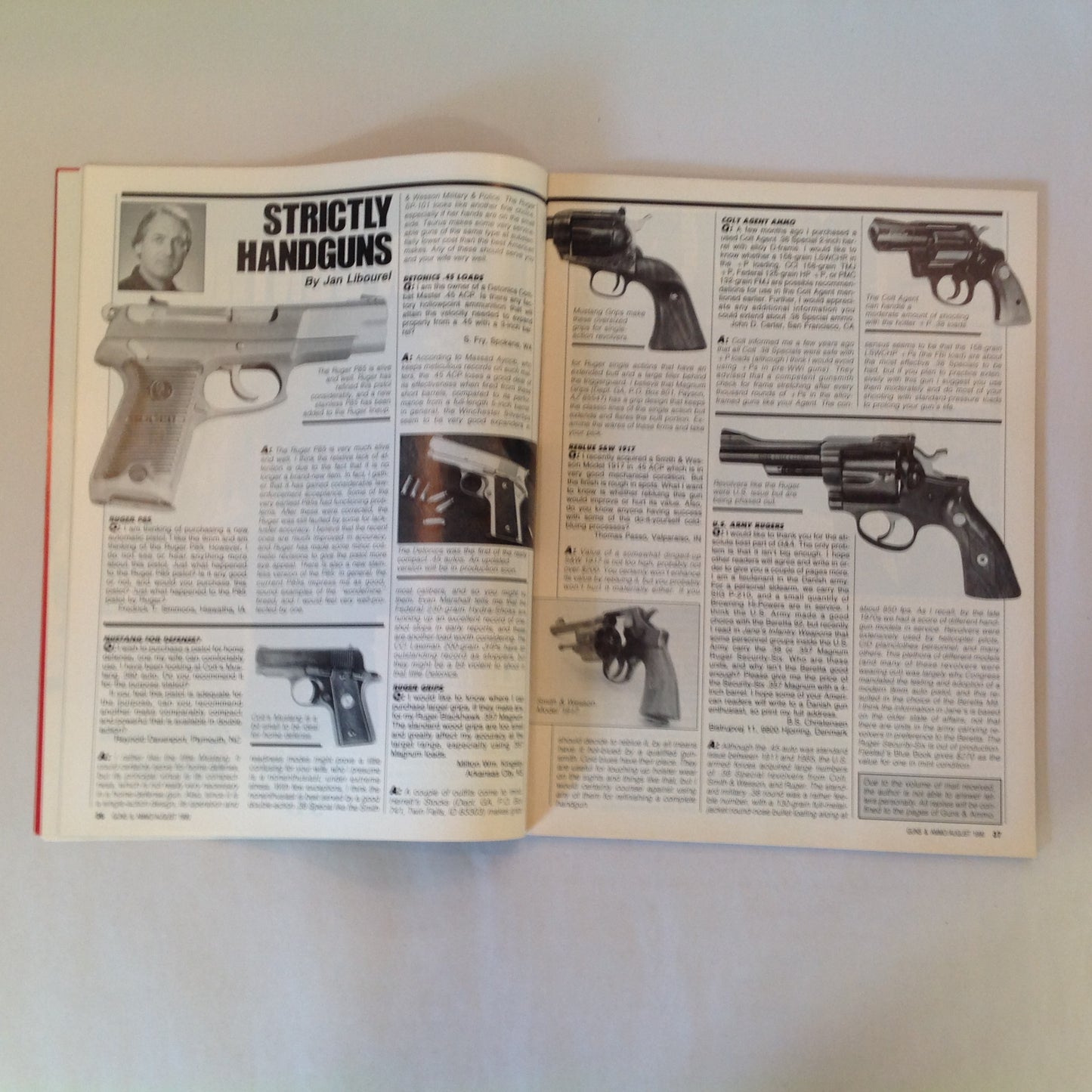 Vintage Aug 1990 Guns & Ammo Handgun-Rifle Combos .44 Special Budget Bolt-Action Buck-Busters