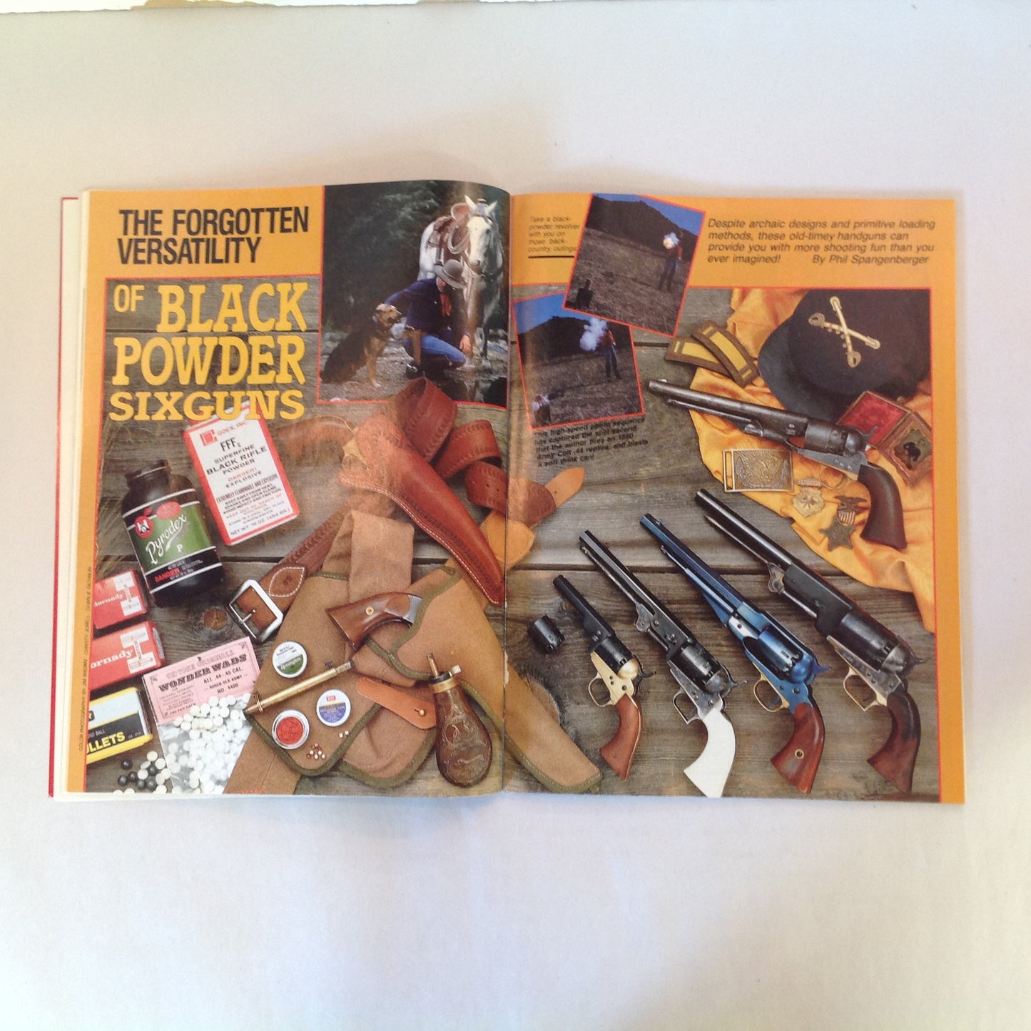 Vintage Aug 1990 Guns & Ammo Handgun-Rifle Combos .44 Special Budget Bolt-Action Buck-Busters