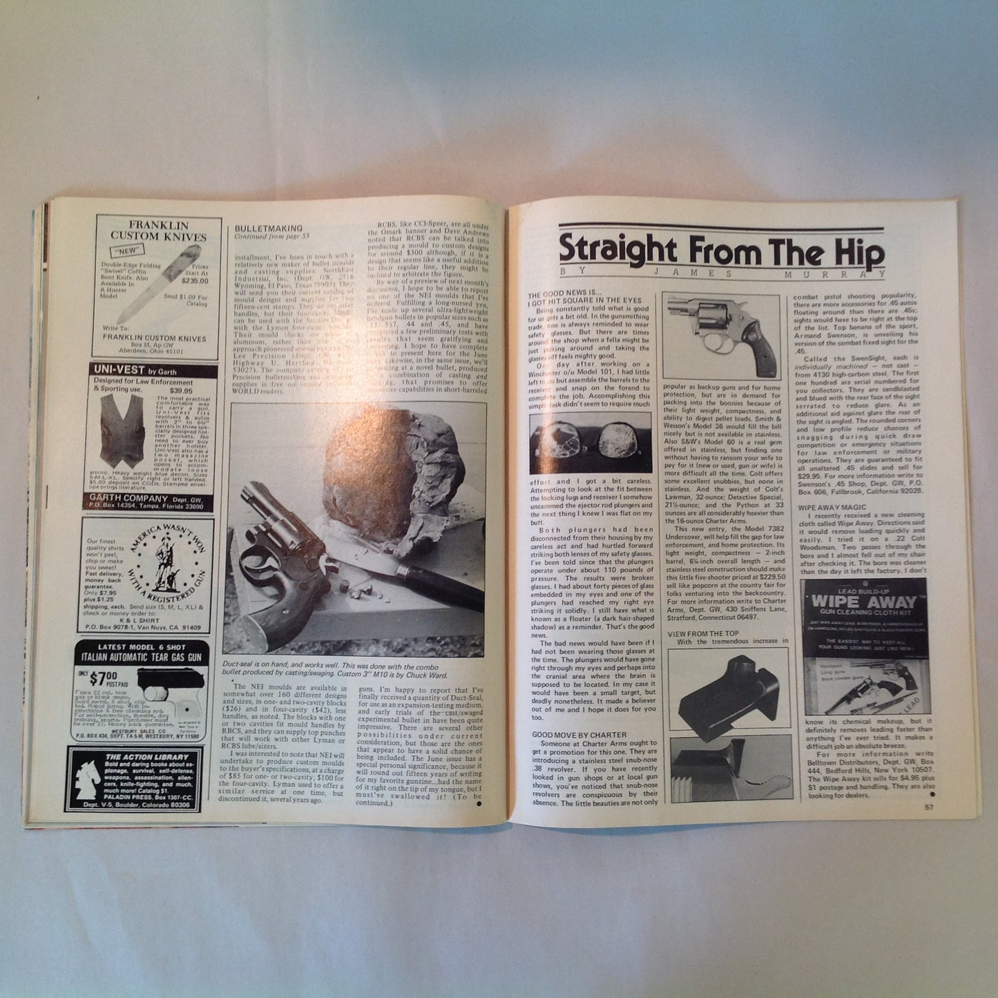 Vintage May 1981 Gun World Magazine Two New Magnums Bullet Casting North America's Toughest Hunting