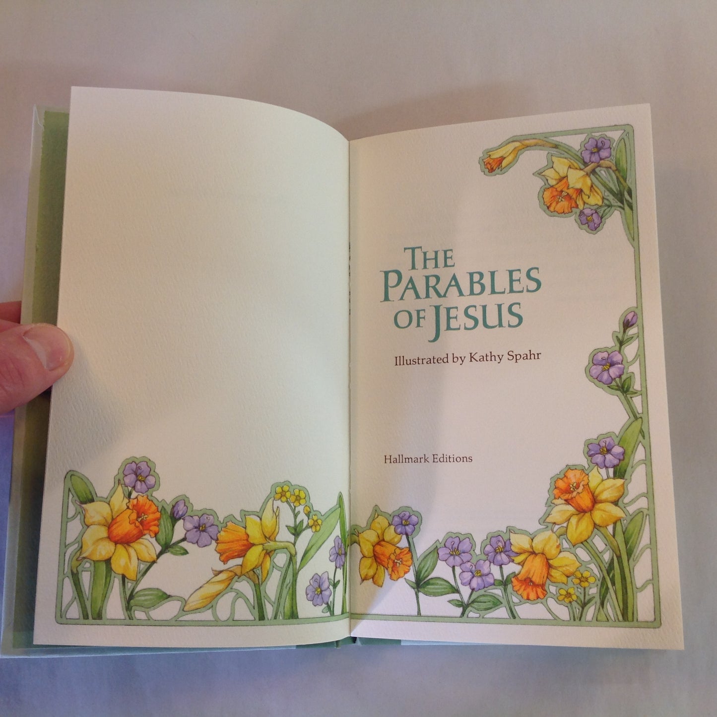 Vintage 1978 Hardcover Gift Book The Parables of Jesus: Beautiful Lessons in Living Hallmark