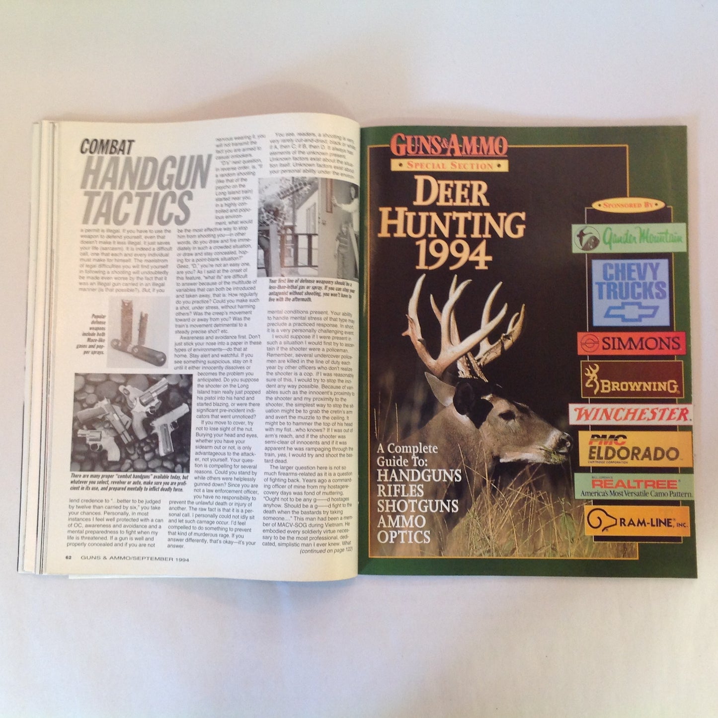 Vintage Sep 1994 Guns & Ammo Shootouts 16-Page Buyer's Guide Taurus .44 Magnum