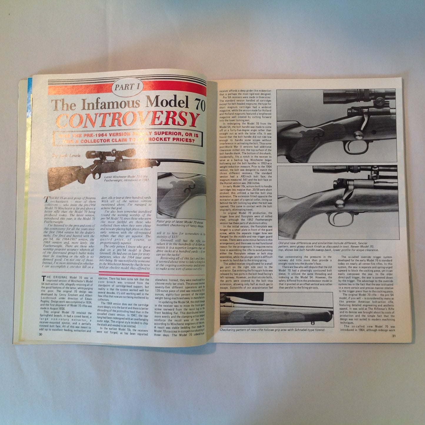 Vintage Oct 1981 Gun World Magazine Collector Guns GI Carbine Savage/Fox 12-GA Autoloader