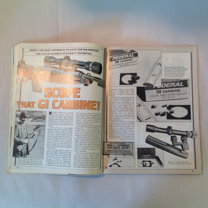 Vintage Oct 1981 Gun World Magazine Collector Guns GI Carbine Savage/Fox 12-GA Autoloader