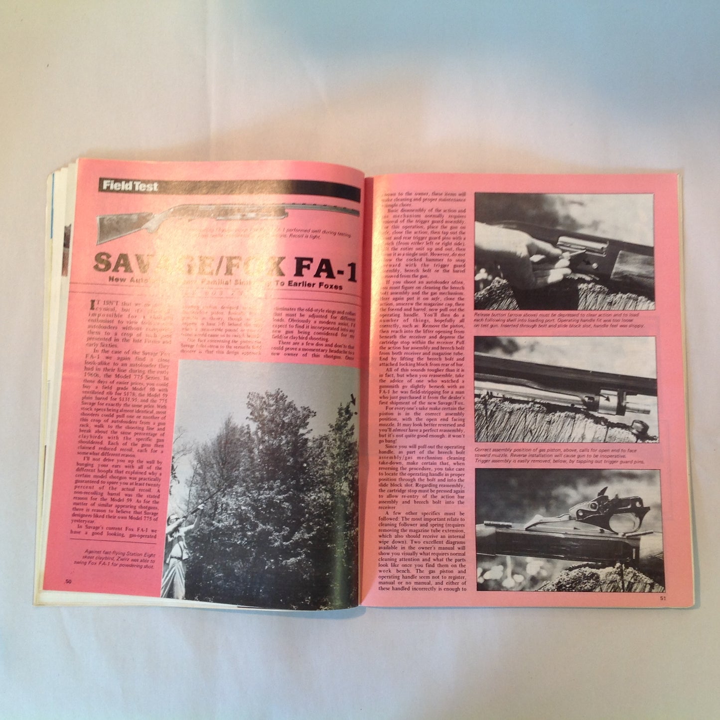 Vintage Oct 1981 Gun World Magazine Collector Guns GI Carbine Savage/Fox 12-GA Autoloader