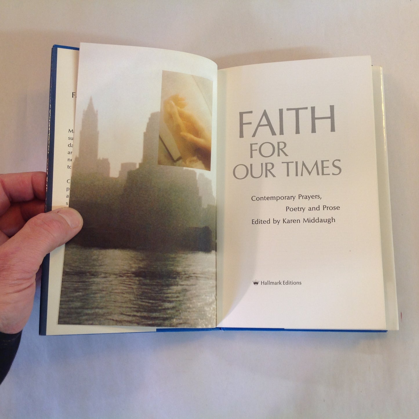Vintage 1973 Hardcover Gift Book Faith For Our Times: Contemporary Prayers, Poetry and Prose Hallmark