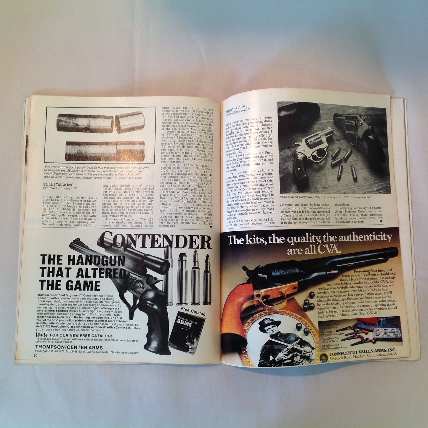 Vintage Oct 1981 Gun World Magazine Collector Guns GI Carbine Savage/Fox 12-GA Autoloader